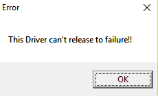 Fix Driveren kan ikke slippe til feilfeil