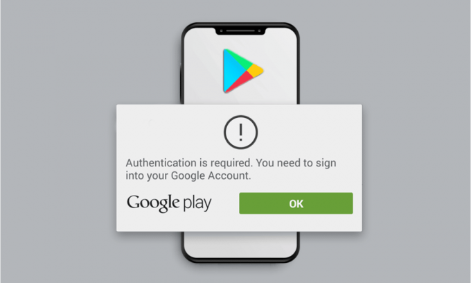 Ištaisykite „Google Play“ autentifikavimo klaidą „Android“.