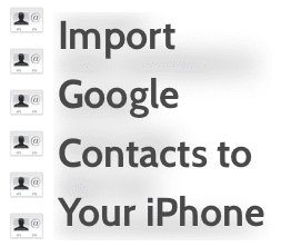 Імпорт контактів на телефон I