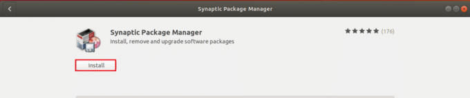installa il gestore di pacchetti synaptic dal software Ubuntu