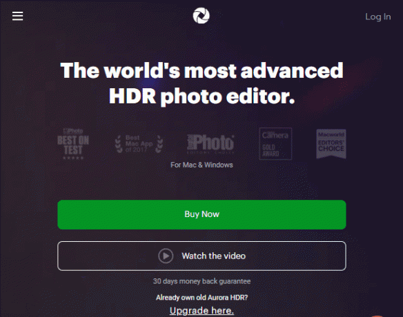 službena web stranica za Aurora HDR