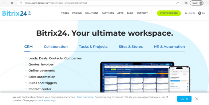 Bitrix24. 41 bästa gratis projektledningsverktyg