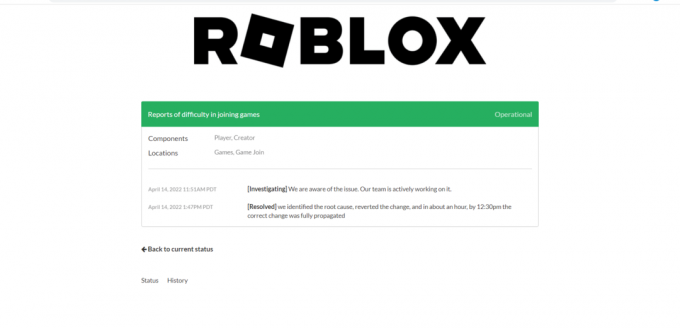 Verifiera Roblox Server Status