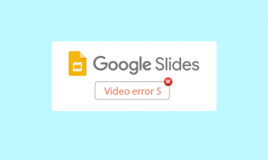 Videofehler 5 in Google Slides beheben