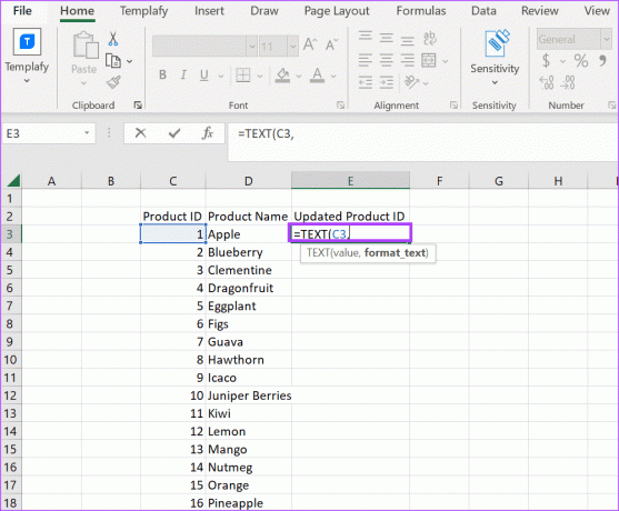 Kaip pridėti nulius priekyje „Excel 15“.