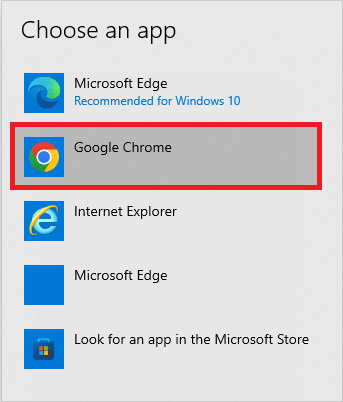 Napsauta Google Chrome -sovellusta asettaaksesi Google Chrome -sovelluksen. Kuinka pakottaa Cortana käyttämään Chromea