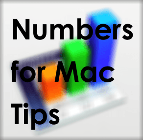 Numbers للحصول على نصائح Mac