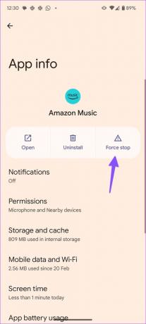 Erzwingen Sie das Stoppen von Amazon Music