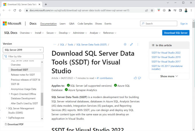 एसएसडीटी एसक्यूएल सर्वर डेटा टूल्स। बेस्ट फ्री डाटा माइनिंग सॉफ्टवेयर