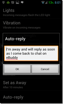 Ebuddy Auto Reply 2