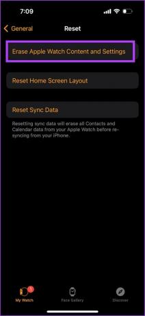 Διαγράψτε το περιεχόμενο του Apple Watch