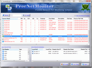 Monitoruj aktywne połączenia sieciowe oprogramowania w systemie Windows