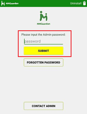 Öppna MMGuardian-appen med administratörs- eller föräldralösenordet | Hur man inaktiverar MMGuardian utan att föräldrar vet det | dölj MMGuardian-appen