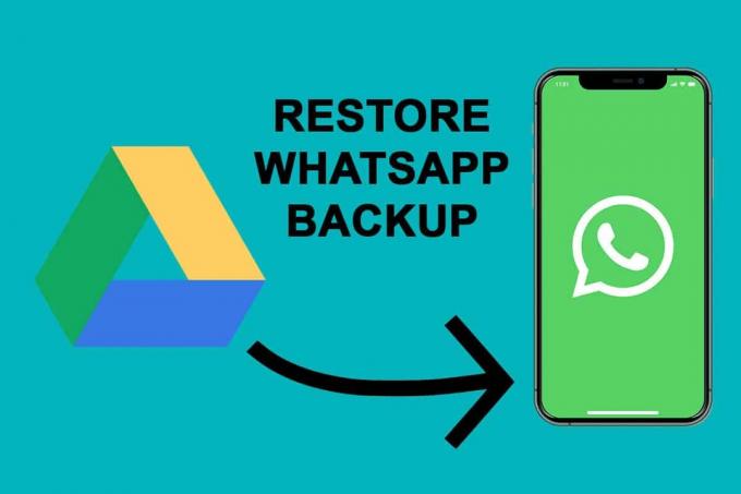 Възстановете архива на Whatsapp от Google Drive към iPhone