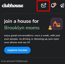 اضغط على أيقونة المغلف. كيفية إلغاء الدعوة المعلقة في Clubhouse