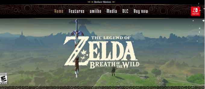 Legenda Zeldan virallisella verkkosivustolla. MMORPG merkitys