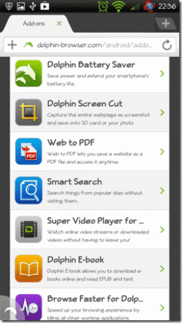 Página da Web para PDF Android 6