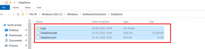 Izberite vse datoteke in mape