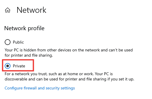 Виберіть параметр Приватний. Виправити блокування облікового запису користувача Nvidia