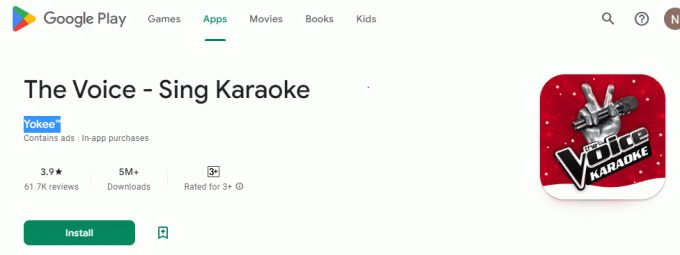 The Voice Sing Karaoke a Yokee™-tól