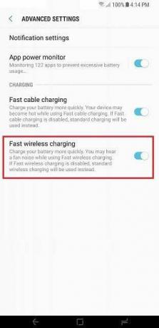Iespējojiet ātru bezvadu uzlādi Samsung Galaxy S8 vai Note 8