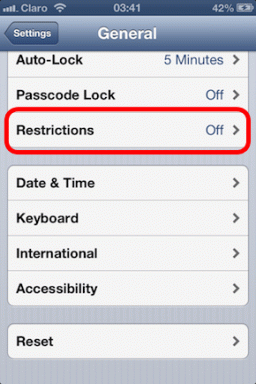 Bloquee contenido no deseado, habilite otras restricciones en iPhone
