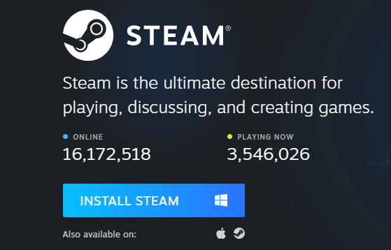 สุดท้าย คลิกลิงก์ที่แนบมาที่นี่เพื่อติดตั้ง Steam บนระบบของคุณ | วิธีแก้ไขข้อผิดพลาดในการโหลดแอปพลิเคชัน Steam 3:0000065432