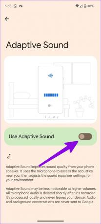 Android でアダプティブ サウンドを無効にする