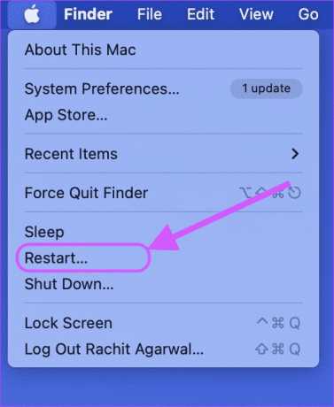 Рестартирайте вашия Mac
