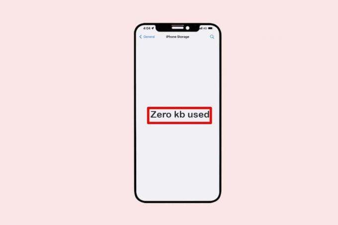 Comment réparer le stockage de l'iPhone indique zéro Ko utilisé