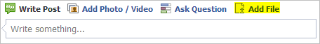 Facebook Přidat soubor