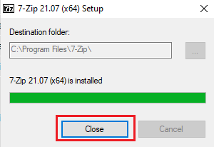 Klikk Lukk for å fullføre installasjonen. Hvordan åpne JAR-filer i Windows 10