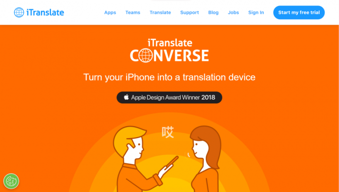 iTranslate Converse | paras puhe tekstiksi -sovellus ilmainen