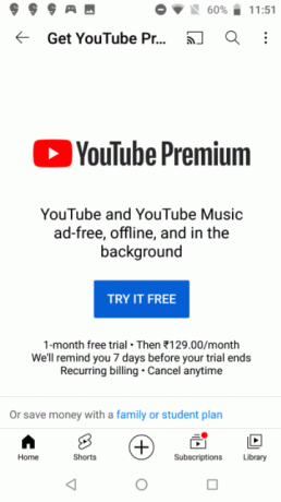YouTube Premium -tilaus 