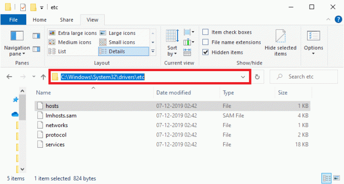 Kopier og indsæt følgende sti i navigationsstien til File Explorer. hvordan man fjerner blokering af websteder på Google