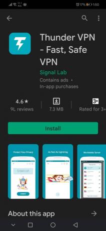 VPN tonnerre. Meilleure application de cache d'adresse IP pour Android