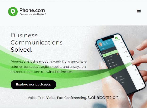 Officiële website van Phone.com. Beste gratis provider van virtuele telefoonnummers