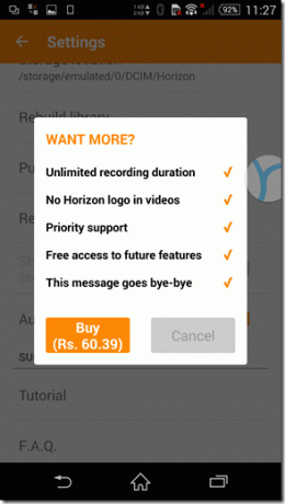 „Horizon“, skirta „Android 1“.