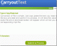 CarryoutText converte rapidamente il testo in file audio Mp3