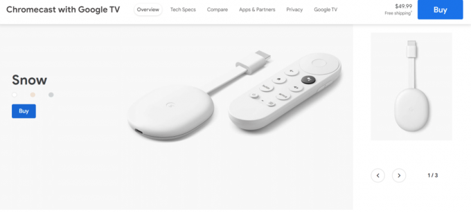 Chromecast z Google TV