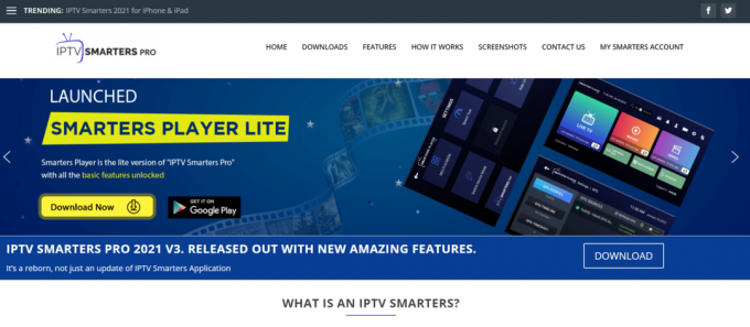 sitio web oficial de iptv smarters