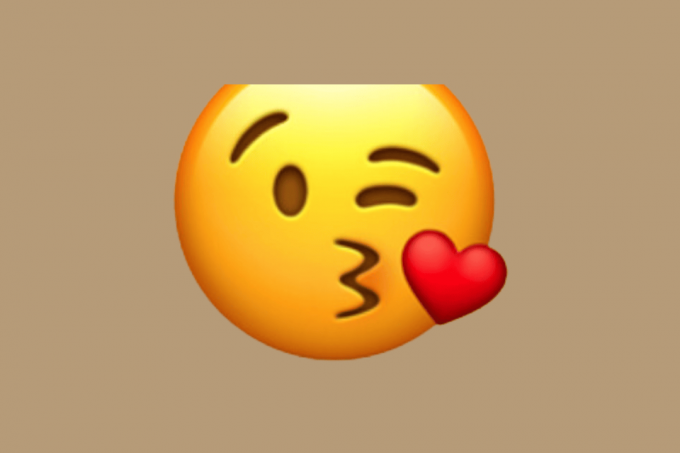 Kiss Face Emoji
