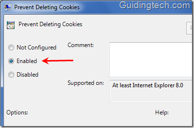 Preveniți ștergerea cookie-urilor1