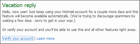 Potvrdite Hotmail račun Korak 1