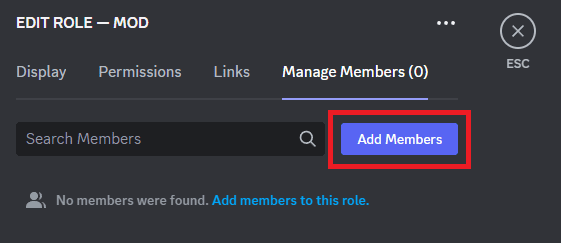Prejdite na kartu Spravovať členov, kliknite na Pridať členov a vyberte členov.