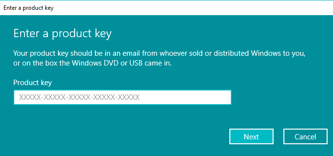 Geben Sie einen gültigen 25-stelligen Produktschlüssel ein | Entfernen Sie das Wasserzeichen zum Aktivieren von Windows 10
