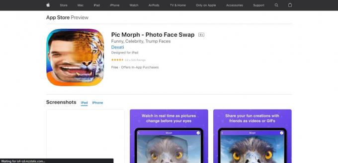 Obchod s aplikáciami Pic Morph