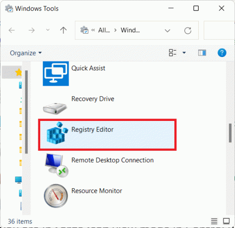 dobbeltklikk på Registerredigering Windows 11 for å åpne regedit