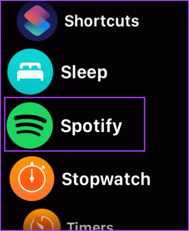 Apple Watch 1 पर Spotify खोलें