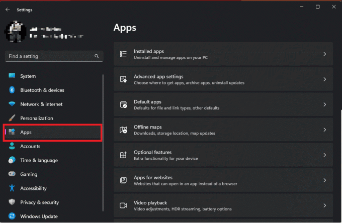 Abra Configurações e clique em Aplicativos | código de erro do cidadão estrela 15007